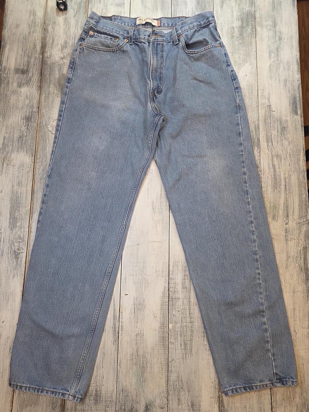 Levi's 550 Men's Light Blue Relaxed Fit Straight Leg Jeans Modern Y2K sz 38x36